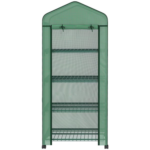 Outsunny 5.42 x 1.64 x 2.27-ft Polyethylene Portable Greenhouse