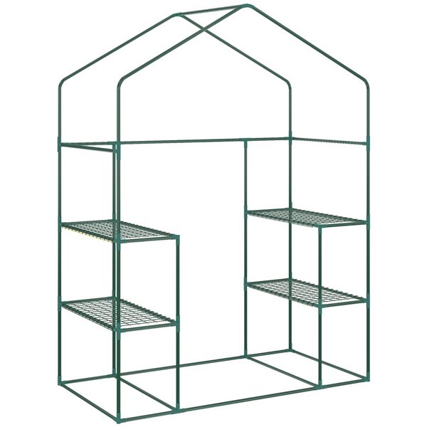 Outsunny 2.39 x 4.69 x 6.3-ft Polyethylene Greenhouse