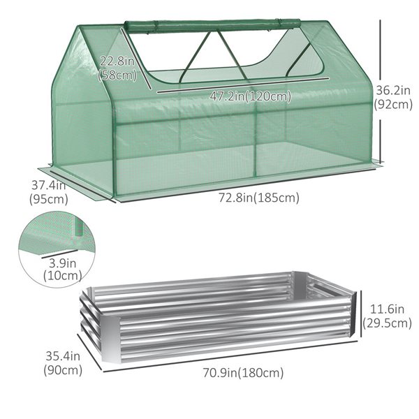 Outsunny 6.06 x 3.13 x 3.02-ft Mini Greenhouse