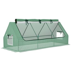 Mini-serre Outsunny 7,88 x 2,95 x 2,95 pi