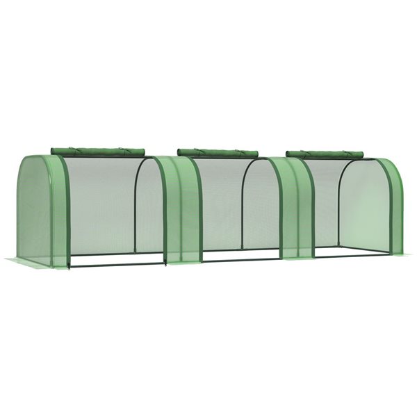 Outsunny 11.5 x 2.67 x 3.25-ft PVC Low Tunnel