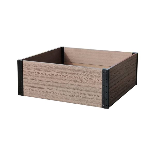Everbloom Deep Root Raised Garden Bed 38 x 36 x 14in Neutral Colour