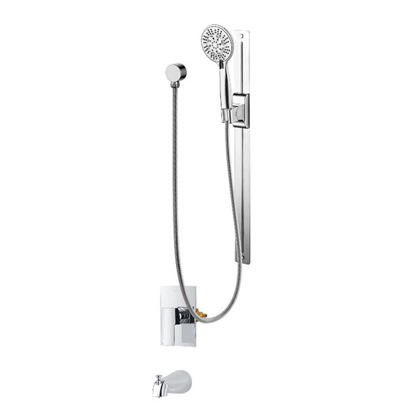 akuaplus® Chrome Bathtub and Shower Faucet with Valve