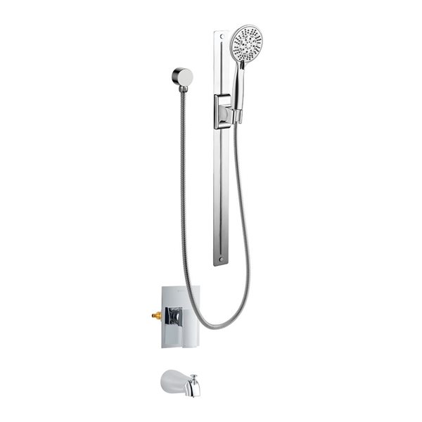 akuaplus® Chrome Bathtub and Shower Faucet with Valve