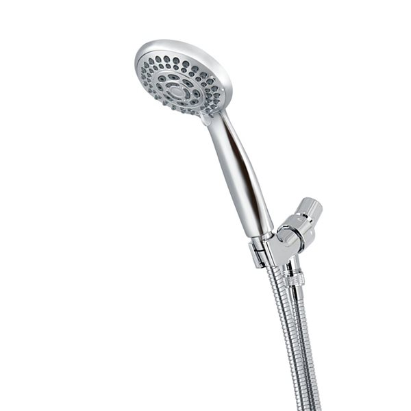 akuaplus® 5-Spray Chrome Handheld Shower