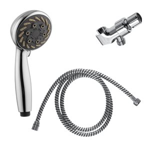 akuaplus® 6-Spray Chrome Handheld Shower