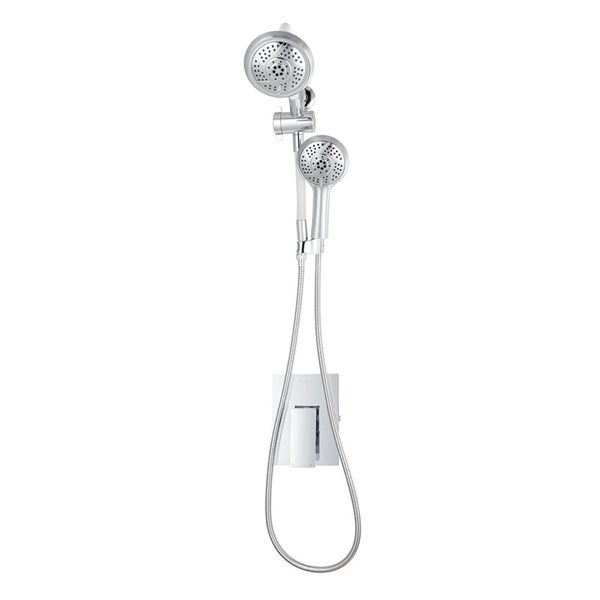 akuaplus® Lila Chrome 1-Handle Shower Faucet with Valve Included