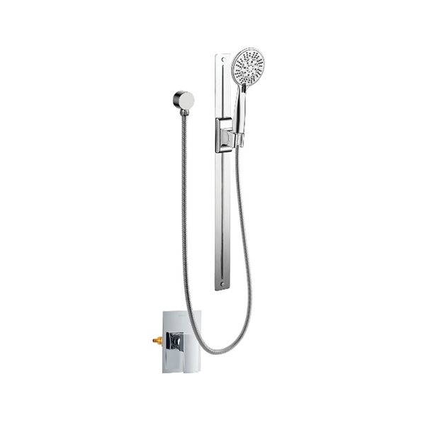 Robinet de douche chromé akuaplus® avec valve incluse