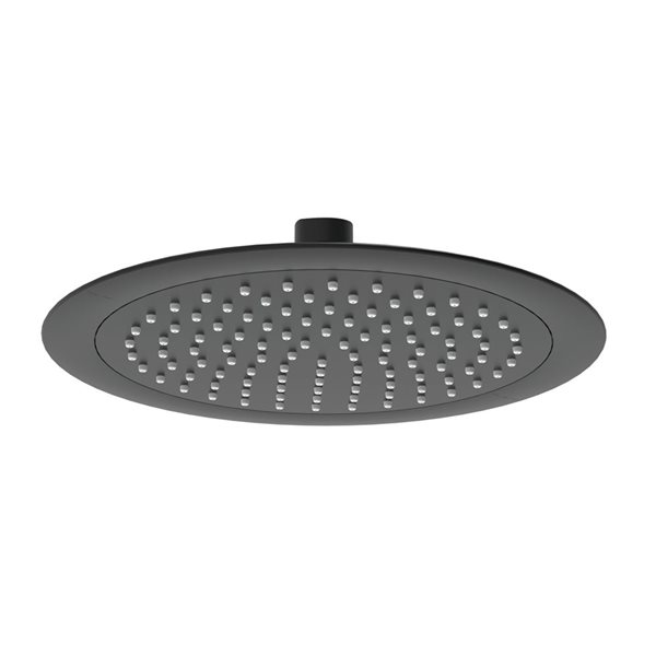 akuaplus® 1-Spray Matte Black Round Shower Head