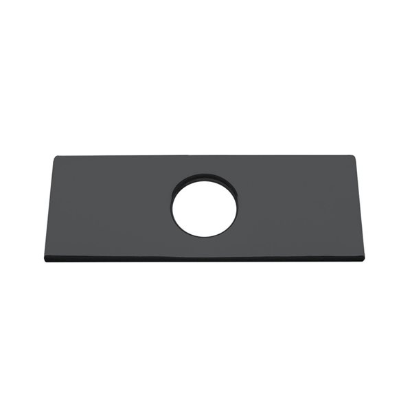 Plaque pour lavabo de salle de bains noir mat d'akuaplus®, 1,25 po