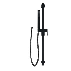 akuaplus® Matte Black Adjustable Shower Post with 1 Setting