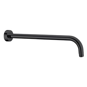 Akuaplus 0.5-in Matte Black Universal Shower Arm with Flange
