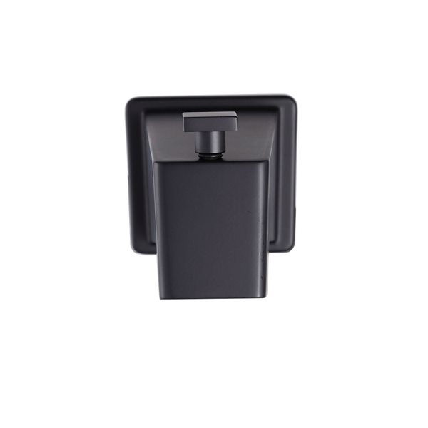 Image of Akuaplus | 1/2-In Matte Black Square Bathtub Spout With Diverter | Rona