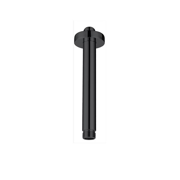 Image of Akuaplus | Matte Black Universal Shower Arm With Flange | Rona