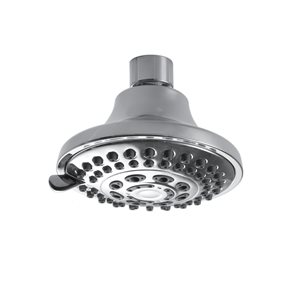 akuaplus 5-Spray Chrome Shower Head