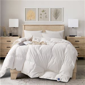 Royal Elite All Seasons 400 TC European Down Duvet Reversible King Comforter