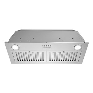 Cosmo 30-in Stainless Steel Insert Range Hood with Push Button Controls