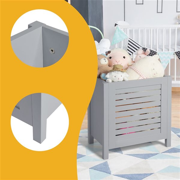 Costway MDF Large Wooden Toy Organizer