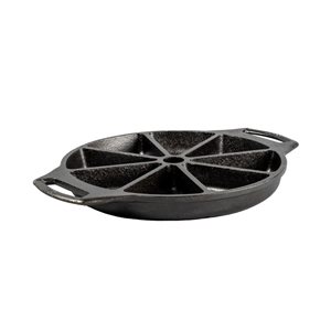 Lodge Non-Stick Black Cast Iron Round Wedge Pan