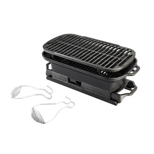 Lodge 9-in Sportsman's Pro Charcoal Grill