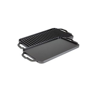 Lodge Chef Collection 19.5 x 10-in Reversible Grill and Griddle