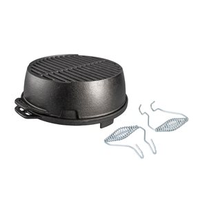 Lodge 12-in Portable Round Charcoal Grill