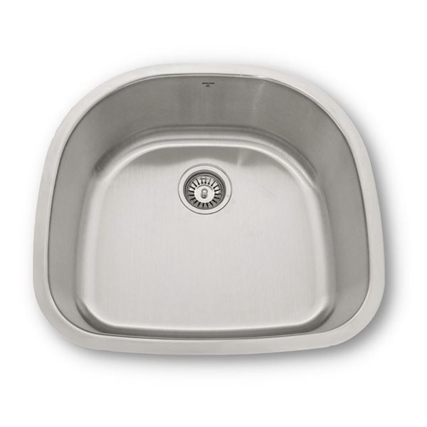 ONEX® Undermount Single Bowl 24-in x 21-in x 9-in Stainless Steel Sink