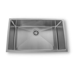 ONEX® Undermount Single Bowl 32-in x 19-in x 10-in Stainless Steel Sink