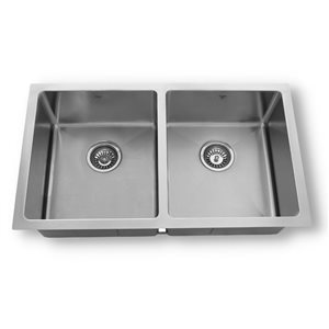 ONEX® Undermount Double Bowl 32-in x 18-in x 8-in Stainless Steel Kitchen Sink