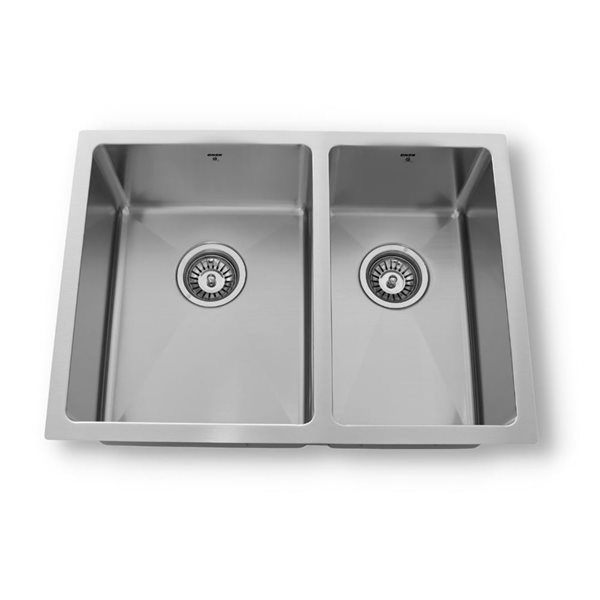 ONEX Undermount Double Bowl 25 In X18 In X 8 In Stainless Steel Sink   332006177 MainImage 001 L 