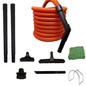 Accessoires pour aspirateur central de garage VPC, trousse de nettoyage et chiffon en microfibres, 50 pi