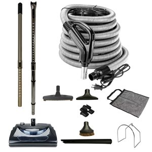 VPC Central Vacuum Electric Power Nozzle Accessory Kit | Deluxe Tool Set (30-ft)