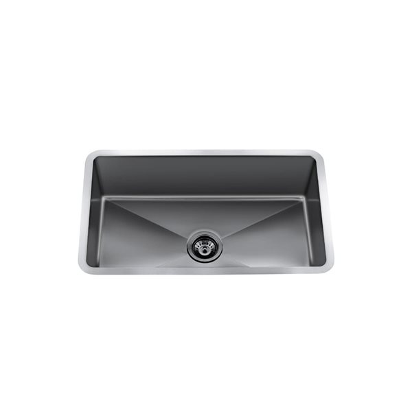 Craftx Undermount 23 x 18-in Brushed Satin Stainless Steel Single Bowl Kitchen Sink