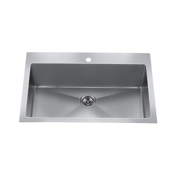 Craftx Undermount 29 x 19-in Brushed Satin Double Equal Bowl Kitchen Sink