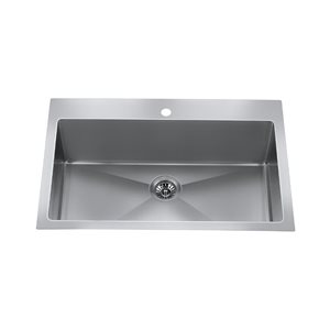 Craftx Undermount 29 x 19-in Brushed Satin Double Equal Bowl Kitchen Sink