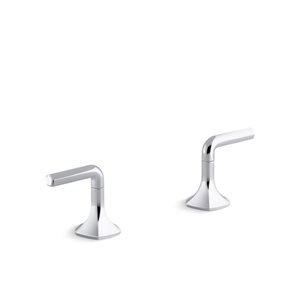 Kohler Occasion Polished Chrome Deck-Mount Lever Bath Faucet Handles