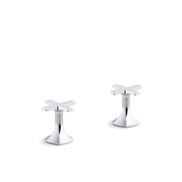 Kohler Occasion Polished Chrome Deck-Mount Cross Bath Faucet Handles