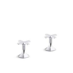 Kohler Occasion Polished Chrome Deck-Mount Cross Bath Faucet Handles