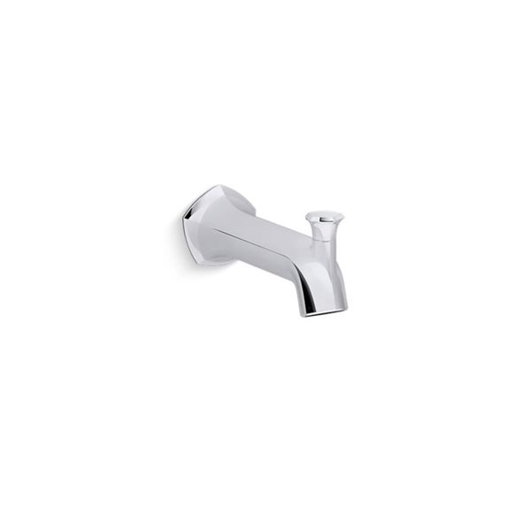 Kohler Polished Chrome Occasion Wall-mount 8-in diverter bath spout