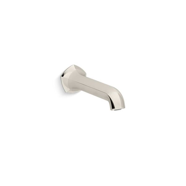 KOHLER Polished Nickel Occasion Wall-mount 8-in bath spout