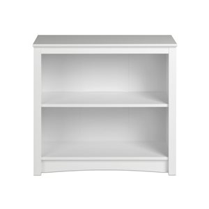 Prepac Modern White Home Office 2-shelf Standard Bookcase