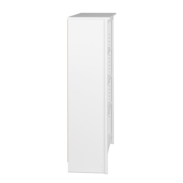Prepac Transitional White Home Office 4-shelf Standard Bookcase