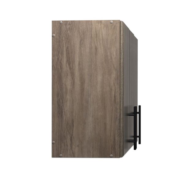 Prepac Elite 54-in Drifted Grey Wood Composite Wall Cabinet