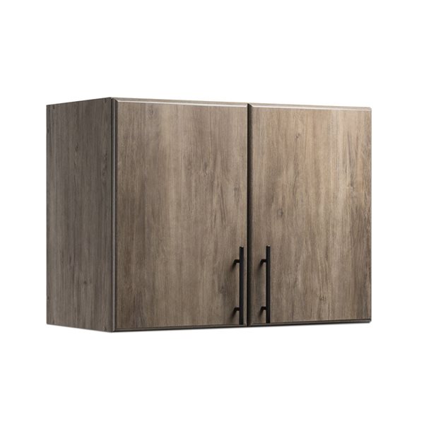 Prepac Elite 32-in Drifted Grey Wood Composite Stackable Wall Cabinet