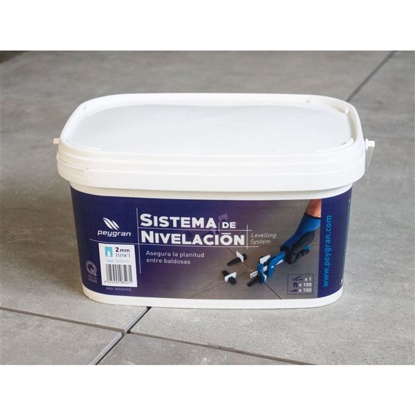 Peygran Ceramic Starter Kit 100 Clips and 100 Wedges with Pliers 3mm (1/8in) RONA