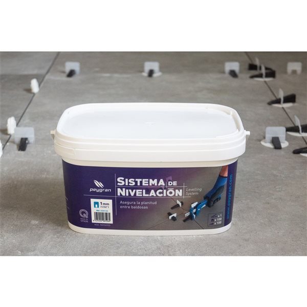 Peygran Ceramic Starter Kit 100 Clips and 100 Wedges with Pliers 1mm (1/32in) RONA