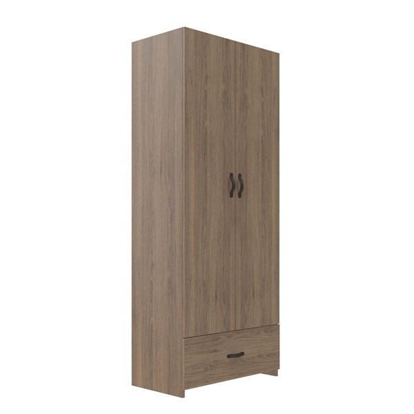 Systembuild Evolution 2 Door 1 Drawer Storage Cabinet - Rustic Oak ...