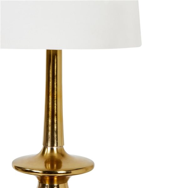 LH Imports Skye Symphony 58.5-in Contemporary Brass Floor Lamp