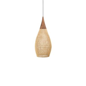 LH Imports D-Bodhi Horn Natural Modern/contemporary Teardrop Medium Pendant Light