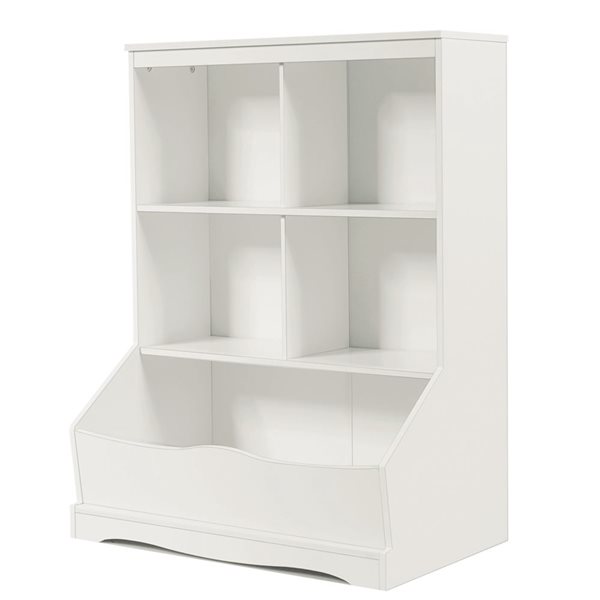 Costway White 3-Tier Children's Bookcase